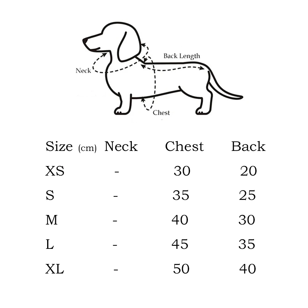Camisa blanca de lunares para perro salchicha, vista frontal