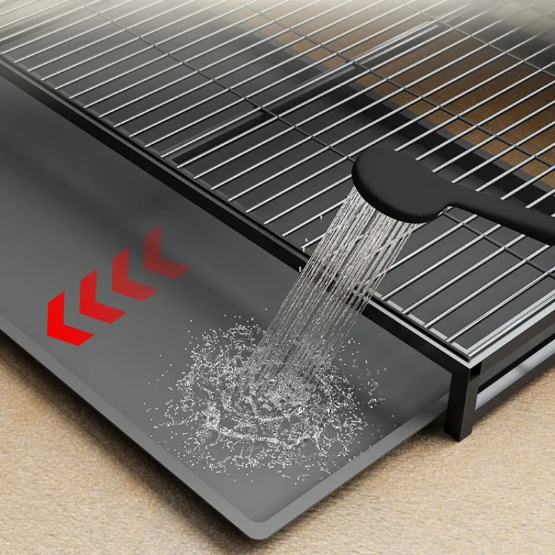 Inodoro para perros, caja de arena para perros de interior, caja de arena de acero inoxidable para perros mayores, urinario, inodoro lavable para perros, entrenamiento antipasos para cachorros - imagen 5