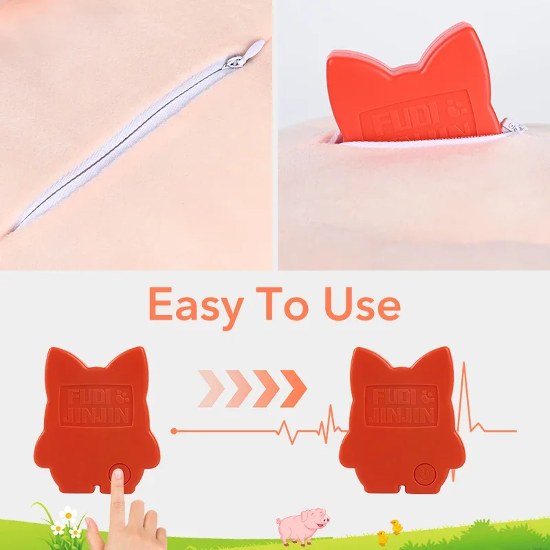 Juguetes de peluche para perros con latido del corazón para Halloween, juguetes para masticar para mascotas, ayudas calmantes para mascotas, juguetes cómodos de entrenamiento del comportamiento - imagen 3