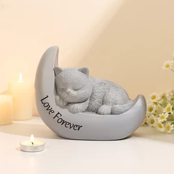 Urna de cenizas forma luna para perros y gatos