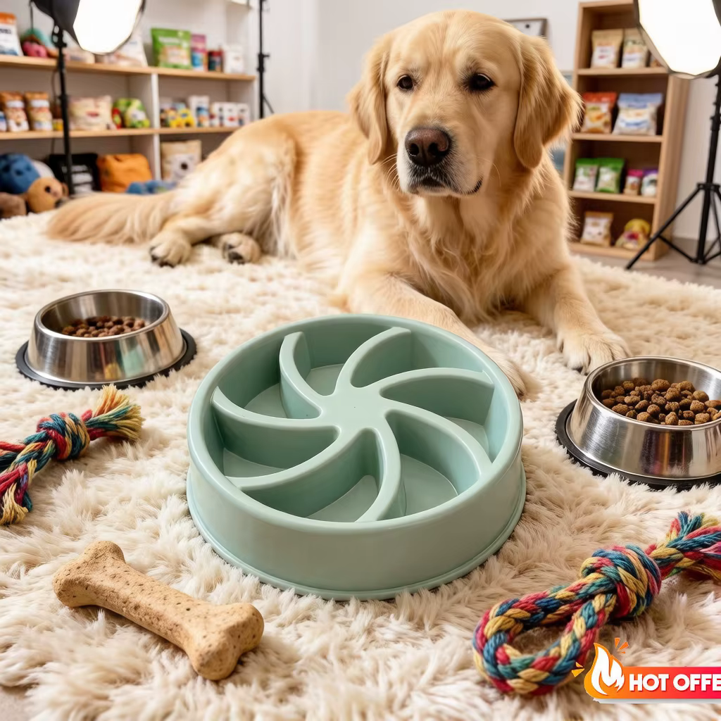 Comedero lento para perros y gatos - control de ingesta diaria segura - imagen 5