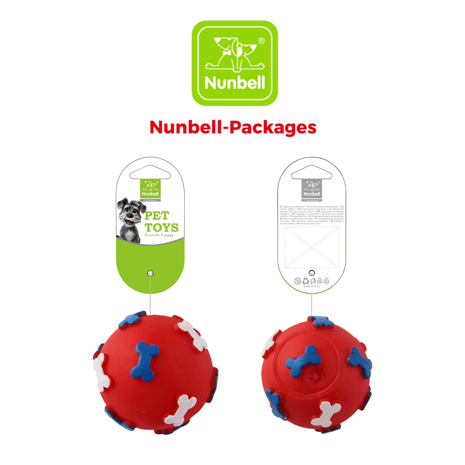 Pelota masticable para perros – Juguete dental antiaburrimiento - imagen 3