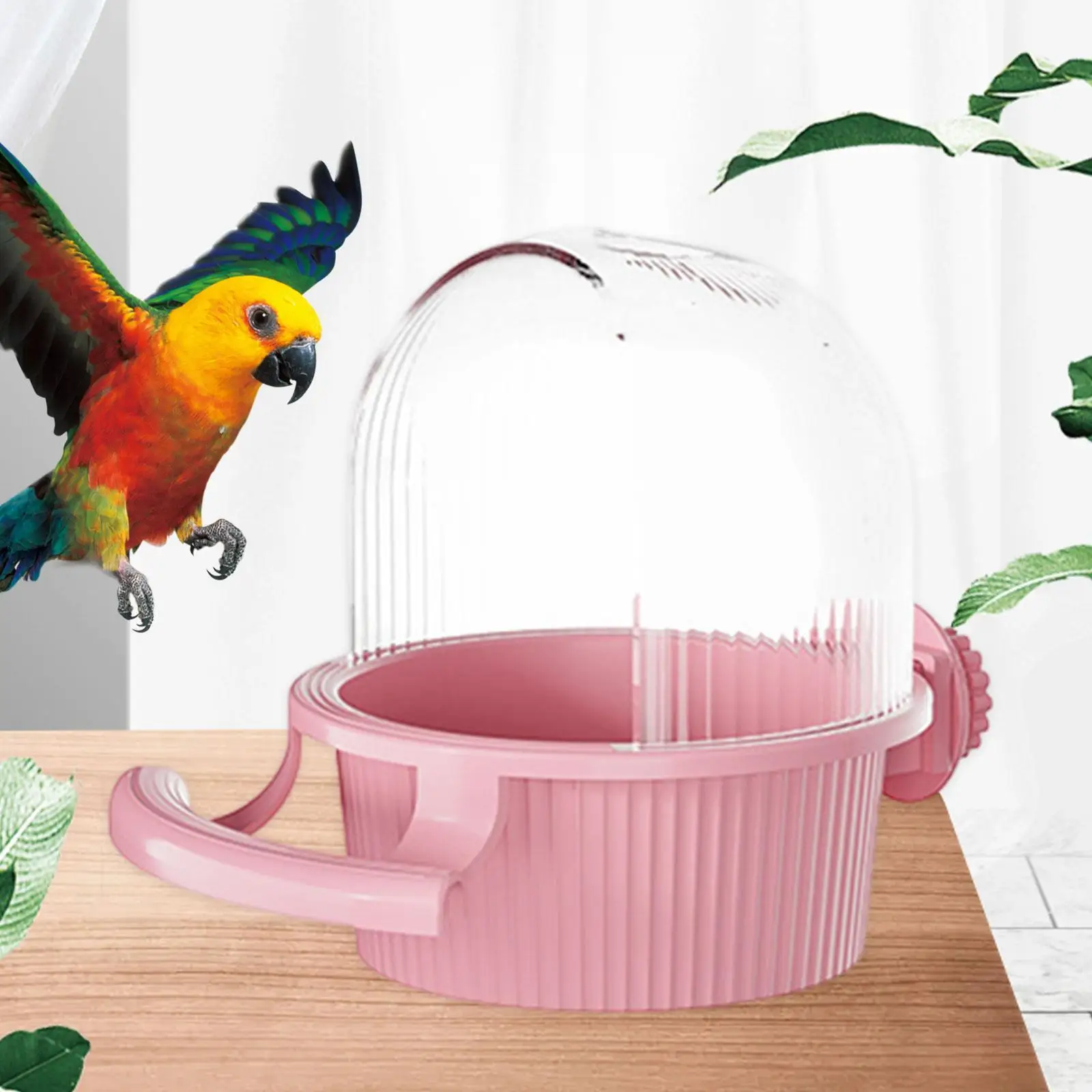 Food Feeder Cup Bird Food Bowl Cup for Outdoors Patio Parrots Cockatiel