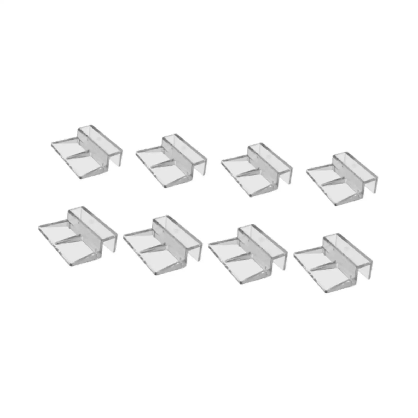 8Pcs Fish Tank Glass Cover Clip for DIY Anti Jump Rimless Aquarium Glass Top