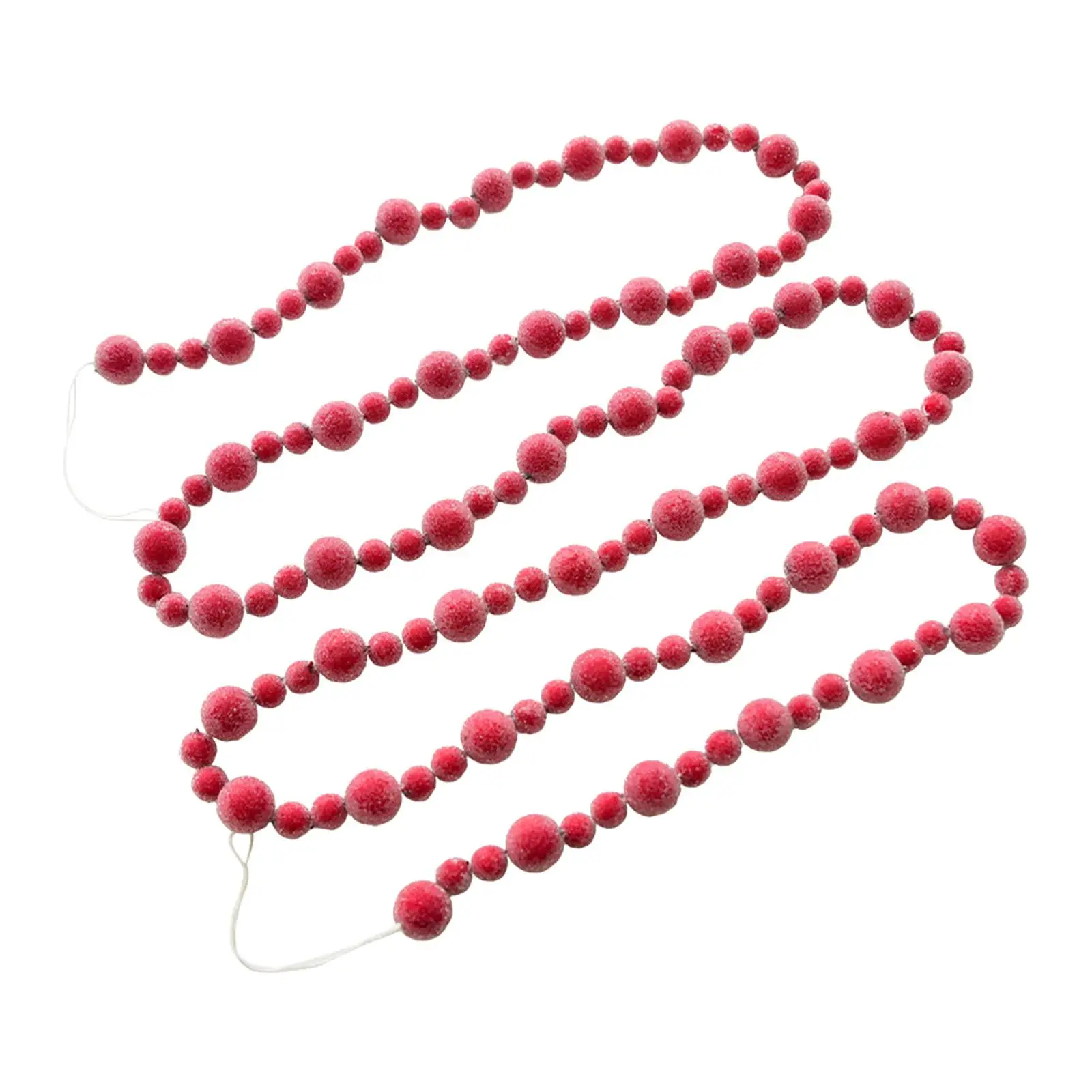 Guirnalda navideña de bayas rojas, decoración navideña de 8,9 pies, puerta colgante para fiesta en balcón, telón de fondo de boda de Año Nuevo, adorno para el hogar - imagen 3