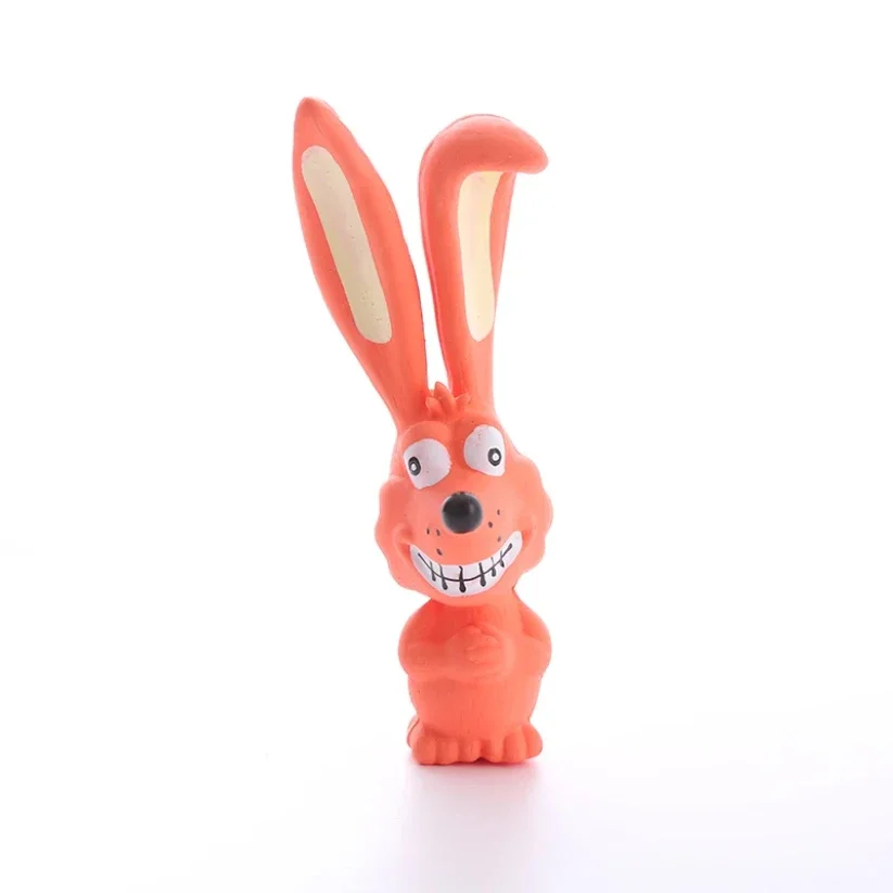 Juguete para perros Juguete masticable de látex para perros con conejo travieso - imagen 4