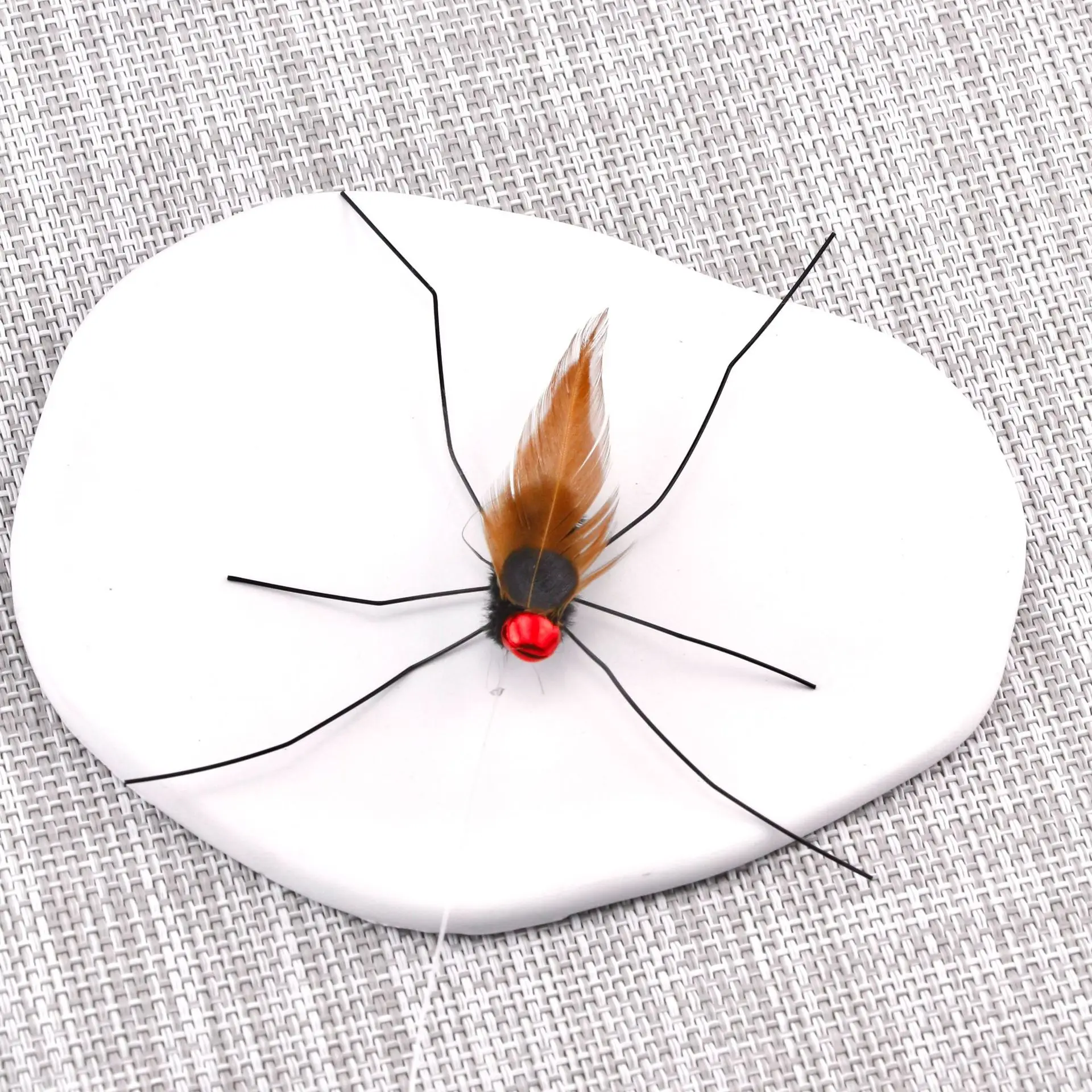 2 uds/3 uds mezcla de pluma de mosquito simulada juguete para gatos accesorios de repuesto divertido palo para gato Teaser juguete para mascotas - imagen 4