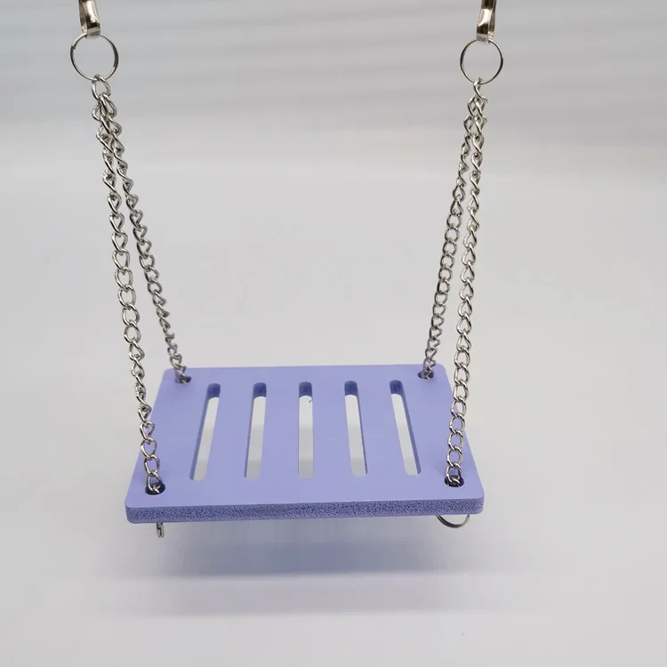 Juguetes de ejercicio para hámster, tablero ecológico de PVC de Color, columpio, juguete de actividad para animales pequeños, para escalar, suministros para mascotas - imagen 5