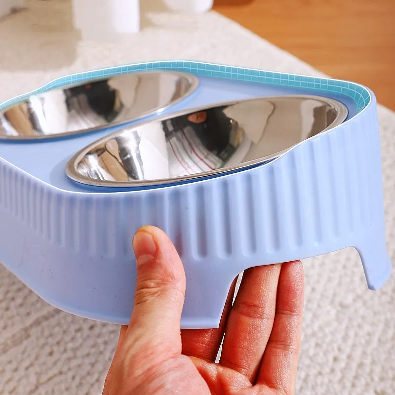 Comedero de acero inoxidable para perros – conjunto de tazones dobles - imagen 4