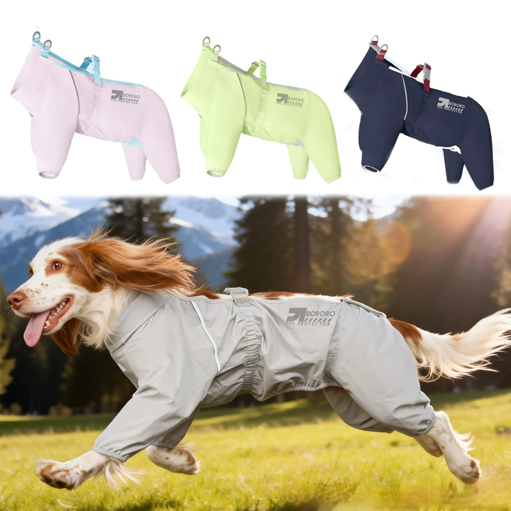 Pantalones impermeables antipolvo para perros – Cobertura abdominal ajustable - imagen 2