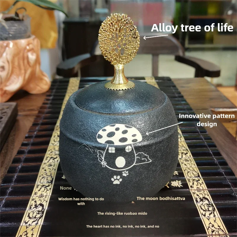 Urna para mascotas de 500ML, recuerdo funerario para cenizas, urna para mascotas, ceniza creativa a prueba de humedad, tarro sellado, urnas para cenizas, recuerdo de cremación para perros y gatos - imagen 3