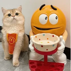 Comedero y bebedero decorativo para gatos – Doble cuenco