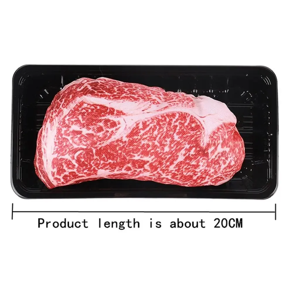 Juguetes de simulación de hueso chirriante para perros, filete resistente a mordeduras, juguete de entrenamiento para masticar perros limpios, filete suave, zanahoria, suministros para mascotas - imagen 2