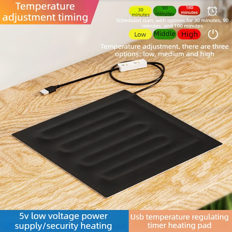Almohadilla térmica USB impermeable para gatos y perros pequeños - imagen 4