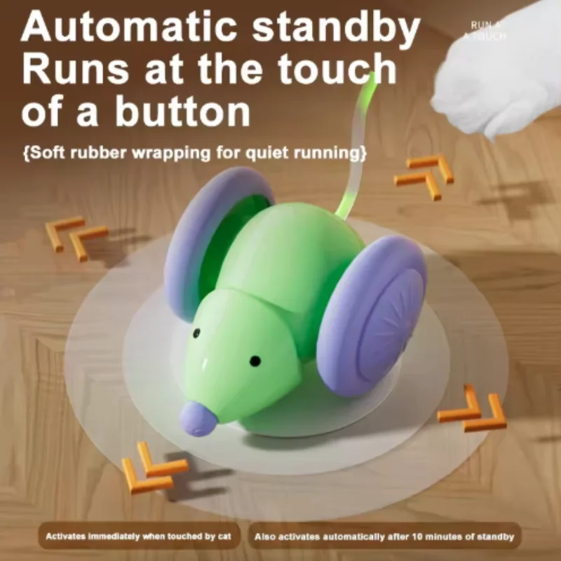 Juguete interactivo para gatos: ratón eléctrico recargable perfecto - imagen 4