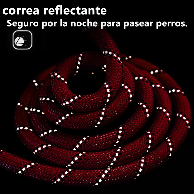 Correa reflectante para perros grandes, correa corta a prueba de explosiones, Golden Retriever, productos para mascotas - imagen 5