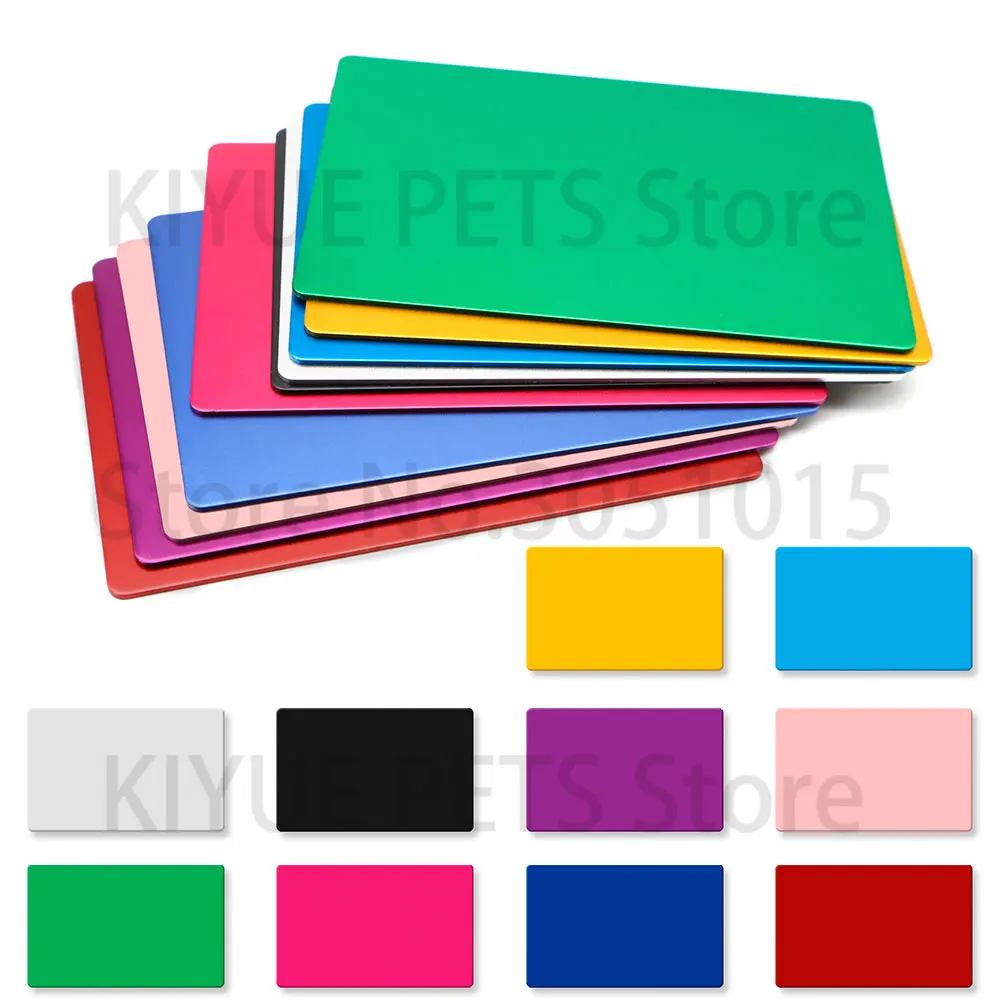 30 tarjetas personalizadas de aluminio DIY en blanco