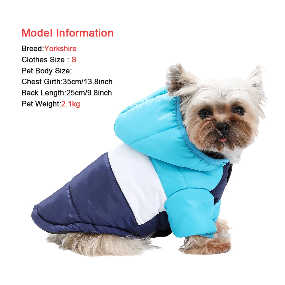 Ropa cálida de invierno con capucha para perros, chaqueta con capucha para cachorros y gatos pequeños, abrigo impermeable a prueba de viento para Chihuahua, disfraz, ropa para mascotas - imagen 4