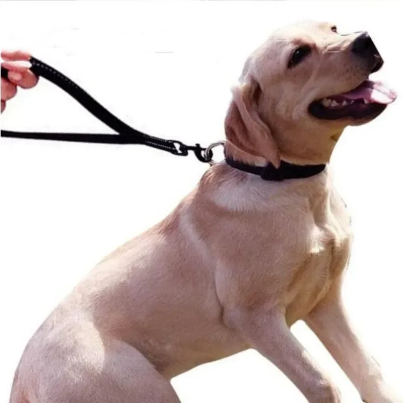 Correa para perro, correa corta para perros, correas de nailon de 30cm para caminar para perros grandes, correa reflectante impermeable, cuerda de tracción para perros, cadena para mascotas - imagen 4