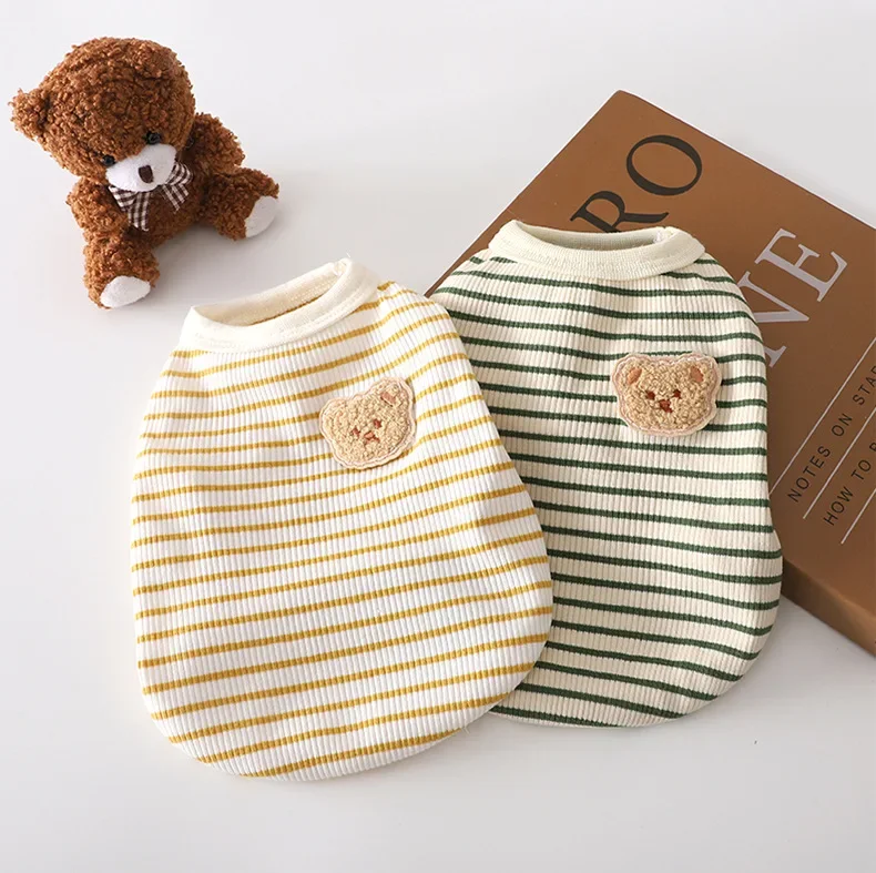 Chaleco transpirable de verano para mascotas, para actividades al aire libre, piernas frescas y transpirables, camisa de manga corta con cuello redondo, ropa de verano para perros - imagen 4