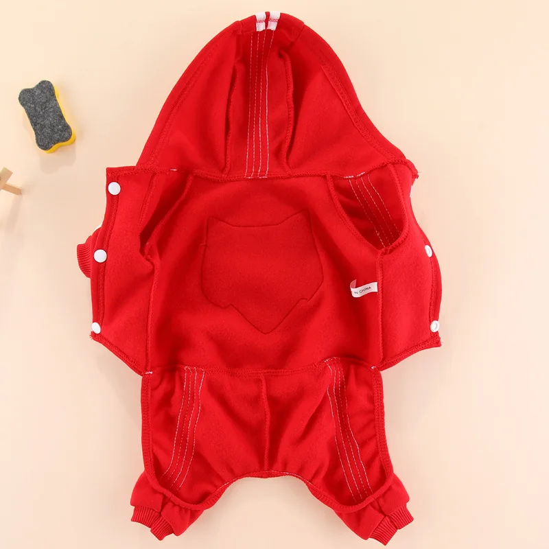 Mono de primavera para perros pequeños, lindos sudaderas con capucha, pantalones, traje, monos para cachorros, disfraz de Bulldog Francés, chándal Yorkie, ropa para mascotas - imagen 5