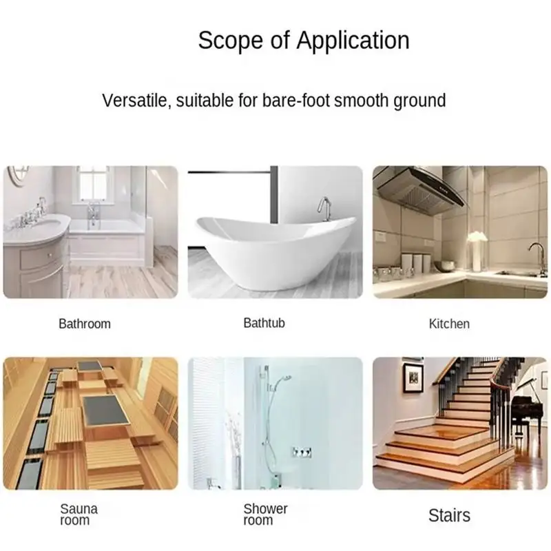 Pegatina de ducha antideslizante, bañeras de seguridad de 24 piezas, tinas de baño con rascador, transparente - imagen 4