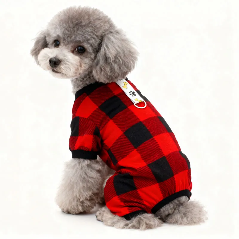 Ropa para perros, pijamas de lana cálidos de invierno, monos para perros pequeños, Chiwawa York Shih Tzu, ropa para mascotas, pijamas con capucha para cachorros, mono - imagen 4