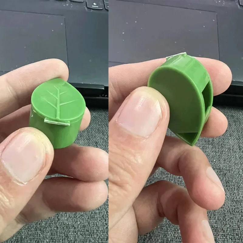 10 Uds. Clips de hojas con hebilla, hebilla fija para pared trepadora de plantas, Clips en forma de hoja, accesorios de soporte para escalador de vid y flores autoadhesivas - imagen 4