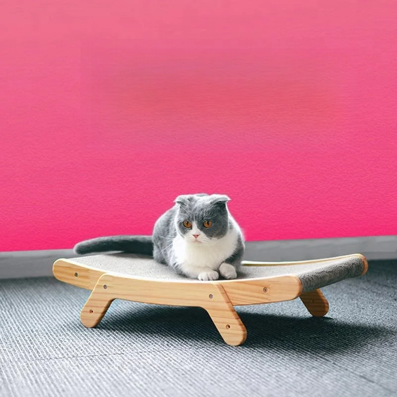 Rascador de madera para gatos, cama de salón desmontable 3 en 1, poste rascador para entrenamiento de gatos, garra de molienda, juguetes, tabla rascadora para gatos - imagen 4