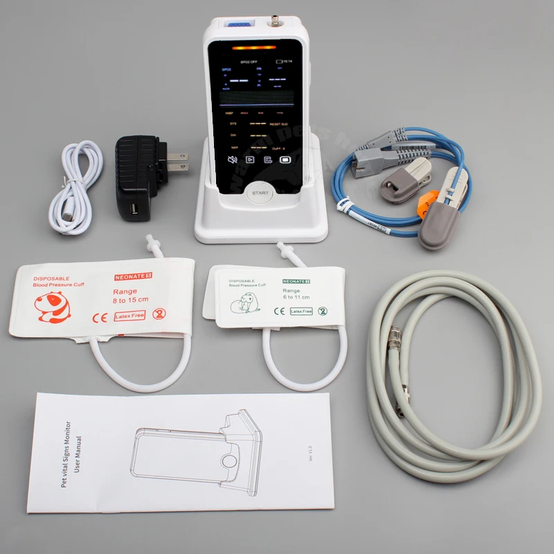 Monitor cardíaco portátil NIBP y SPO2 para perros y gatos - imagen 3
