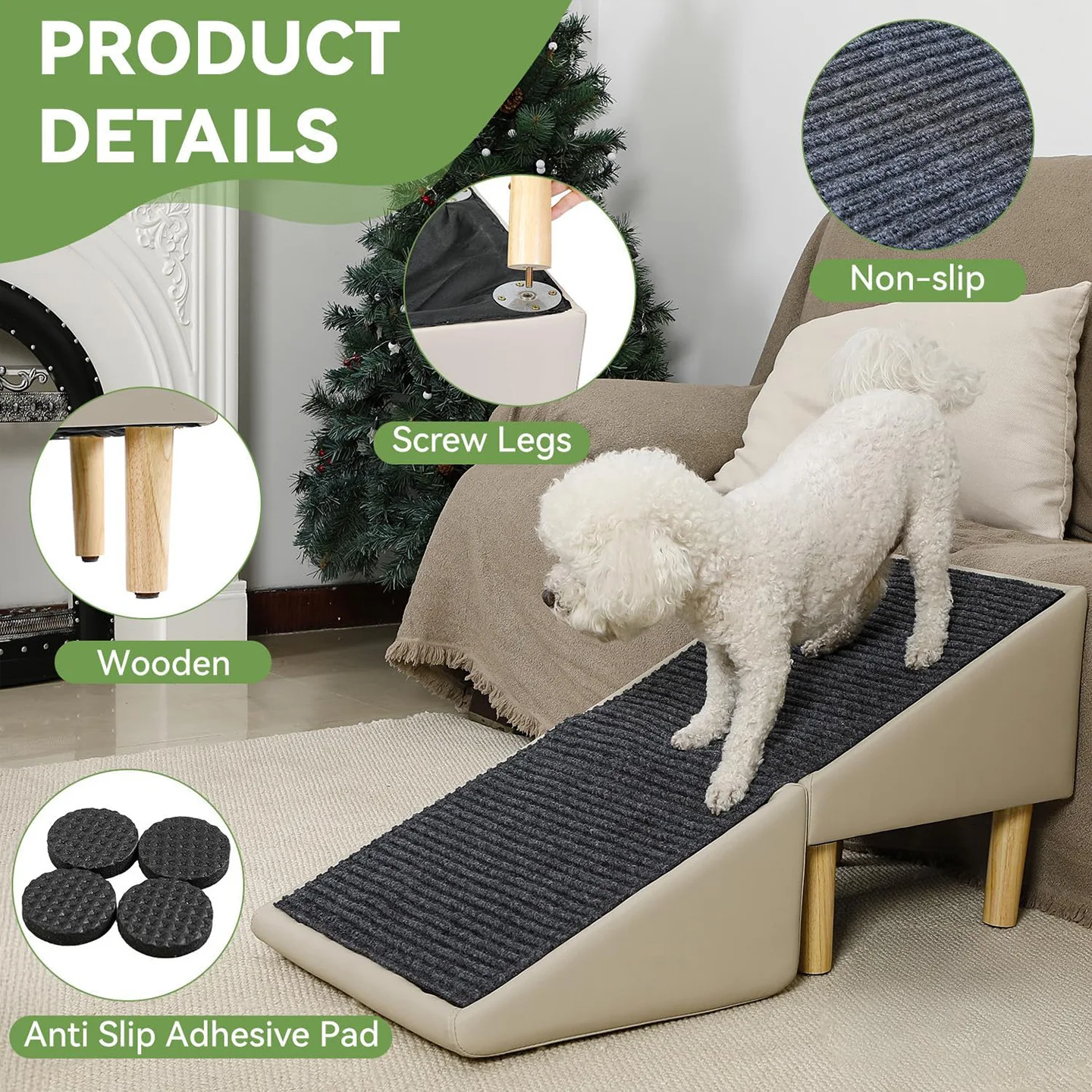Escalera plegable 2 en 1 para perros y gatos – Antideslizante - imagen 3