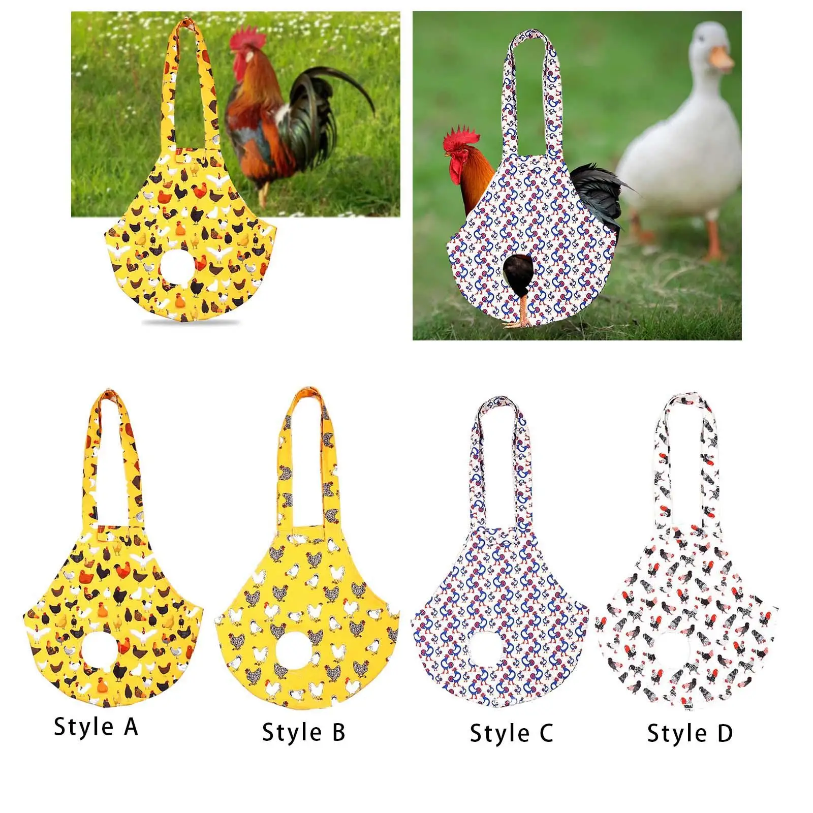 Pet Chicken Carrier Duck Goose Bag Novel Pattern 65x37.5cm Adhesive Closure Pet