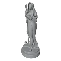 Decoración gamer para habitación – Figura de personaje anime 1/24 gris