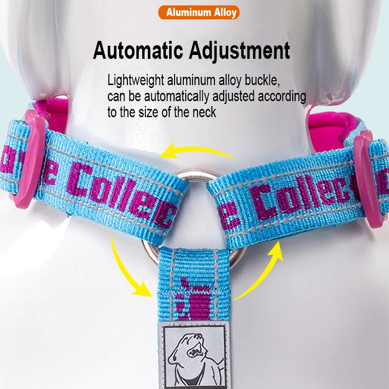 Winhyepet-arnés para perros grandes, chaleco ajustable reflectante, accesorios para mascotas para viajar y caminar, para perros pequeños y medianos - imagen 3