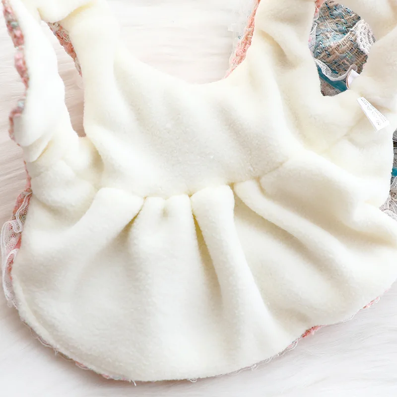 Ropa para perros Otoño e Invierno vestido grueso de princesa para gatos correas Lolita perro pequeño Teddy suministros para mascotas - imagen 4