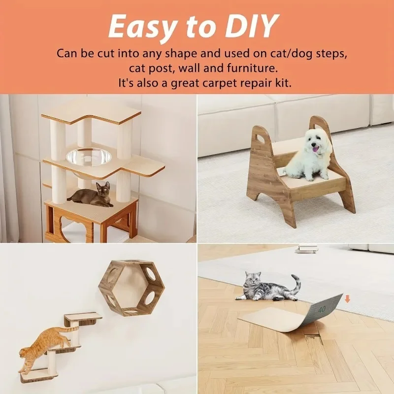Tapete rascador autoadhesivo para gatos – protege muebles y cuida uñas - imagen 5