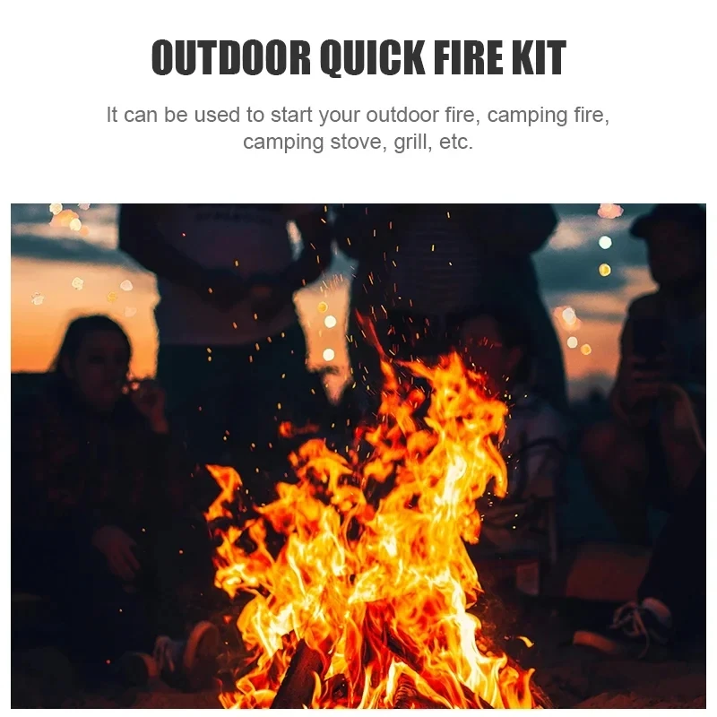 1Box Fatwood Fire Starter Sticks Natural Outdoor Firemaking Tools for Camping Hiking Emergency Survival Wood Sticks - imagen 5