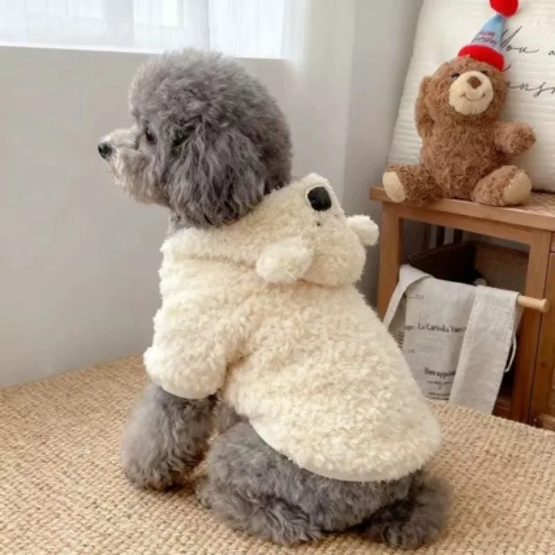 Mono de felpa otoño e invierno para gatos y perros pequeños - imagen 2