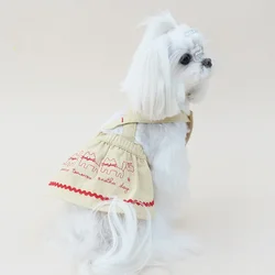 Vestido algodón tirantes perros Maltese, Shih Tzu – Verano