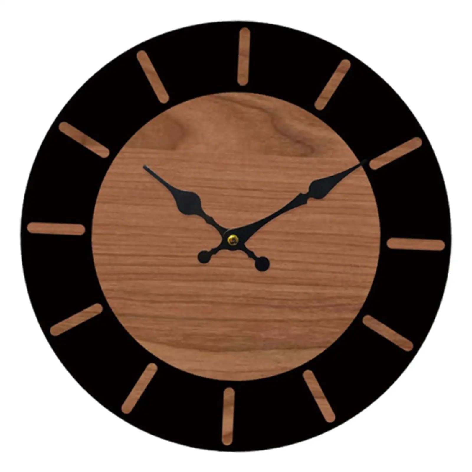 Reloj de pared artístico en madera sin tictac para decoración hogar - imagen 4