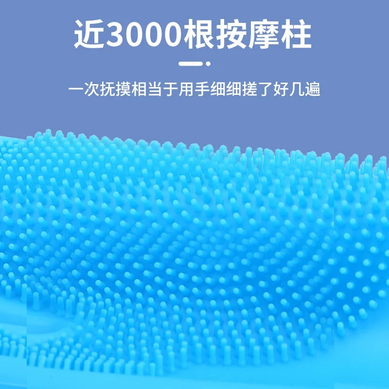 Guantes de silicona para mascotas, guantes de baño antiarañazos y antimordeduras para gatos y perros, cepillo de SPA de masaje cómodo - imagen 4