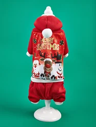 Camisa navideña para perros – Estampa Papá Noel, perros pequeños y medianos