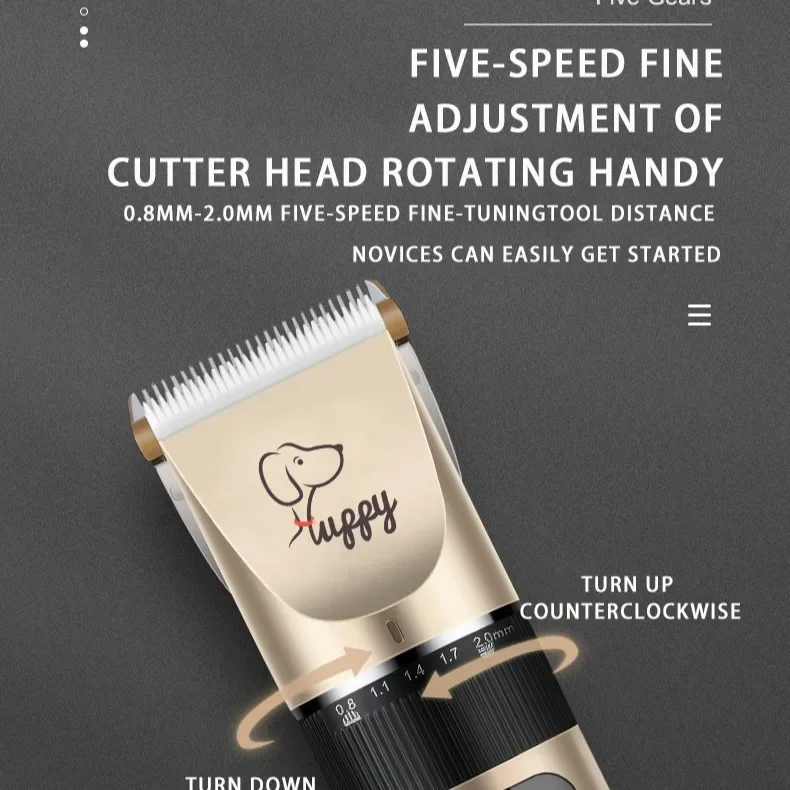 Juego de recortador de pelo eléctrico para perros y gatos, suministros de productos para mascotas, recortador de pelo, limpieza de aseo, accesorios para cortadora de pelo - imagen 2