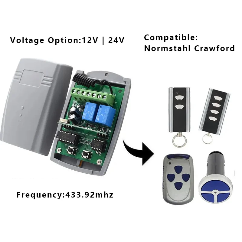 Receptor universal puerta garaje 2 canales – Compatible Doorhan - imagen 5