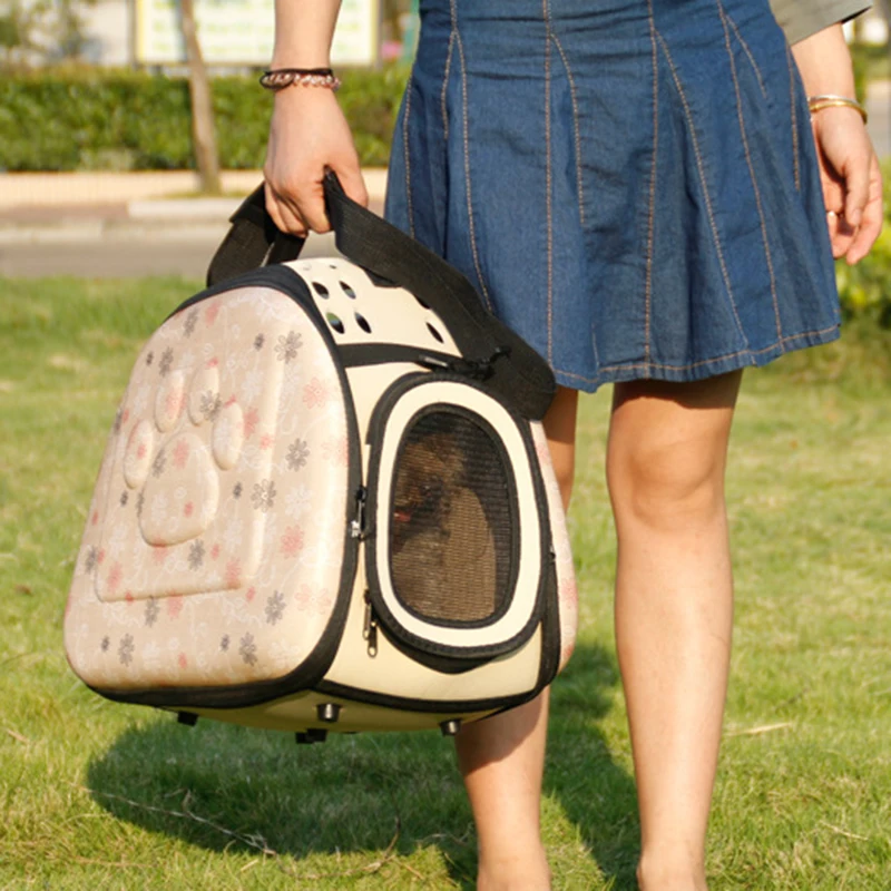 Bolsa de transporte transpirable para animales pequeños, bolso de hombro individual para mascotas, conejo, pájaro, Chinchillas, cachorro, gato, perro, erizo - imagen 5