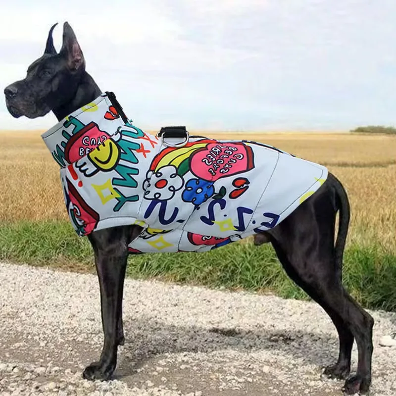 Abrigo de camuflaje para perros grandes, chaqueta de invierno, ropa cálida para mascotas para perros medianos y grandes, ropa impermeable para mascotas, ropa para caes grande - imagen 4