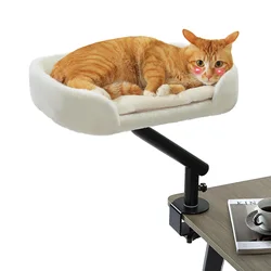 Cama de escritorio para gatos 360° - hamaca ajustable para mesa