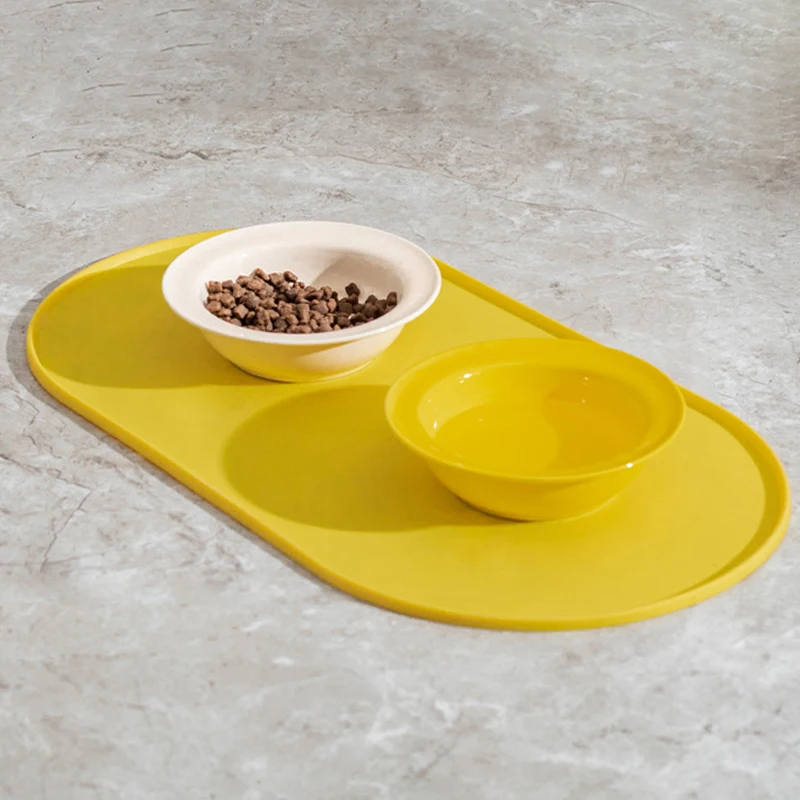 Protector de suelo de silicona para comederos de perros y gatos sin desorden - imagen 2