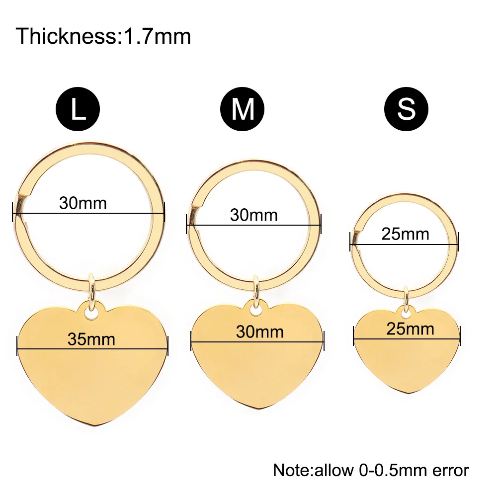 50 juegos de etiquetas de perro de amor, llavero de acero inoxidable en blanco, grabado personalizado, texto personalizado, regalos de Festival, nombre del anillo antipérdida - imagen 4