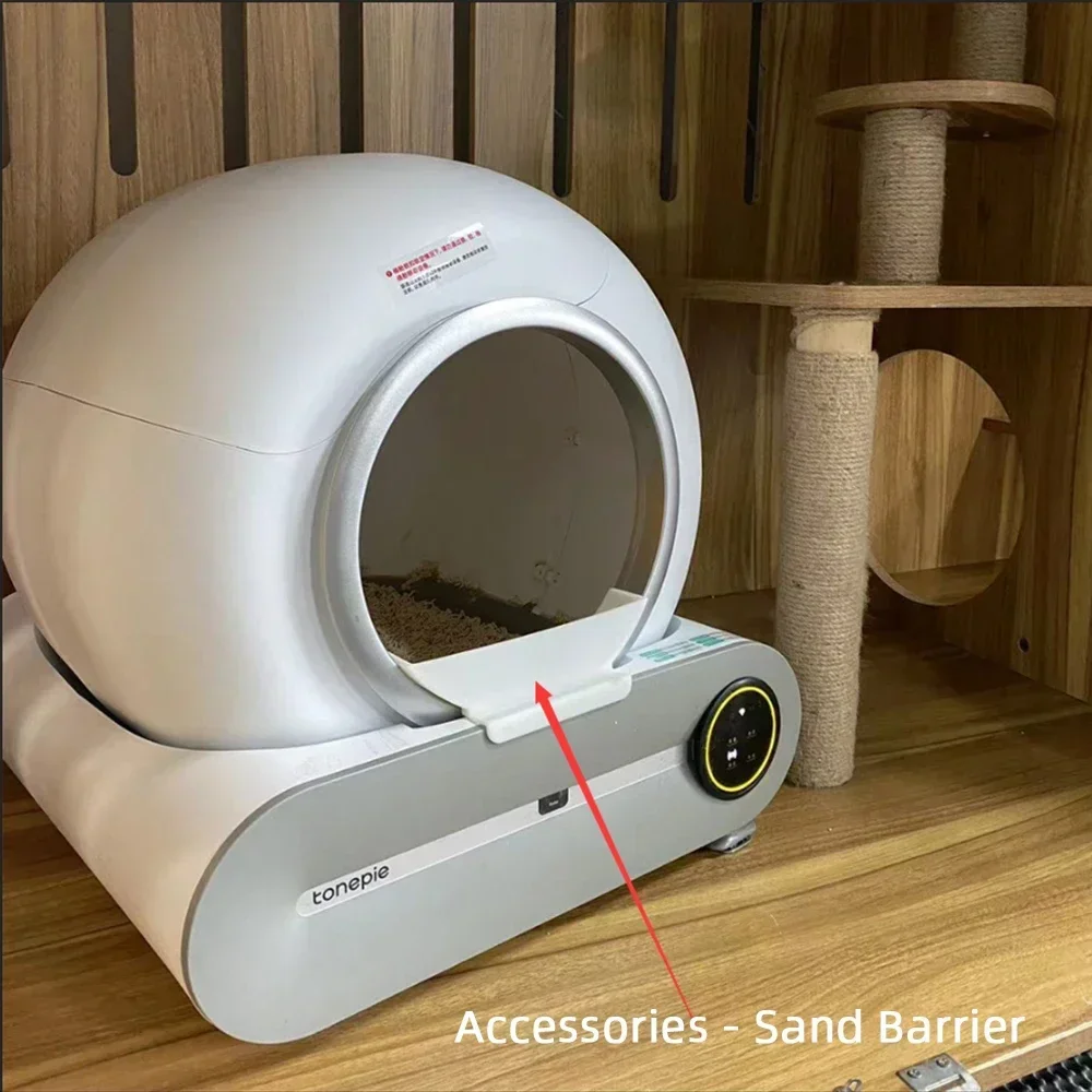 TONEPIE-caja de arena automática para gatos, accesorios, cápsula inferior, orificio de ventilación, tapón de goma, puerta de contenedor para reemplazo de caja de arena para mascotas - imagen 5